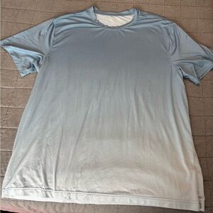 Old Navy Men's Light Blue to White Gradient Tee